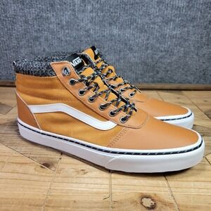 VANS Ward Hi MTE Men's 12 Hiking Sneakers Pumpkin Spice Leather Shoes Outdoors